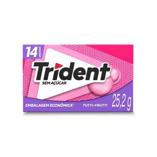 Chiclete-Trident-Tutti-frutti-Sem-Acucar Chiclete-Trident-Tutti-frutti-Sem-Acucar