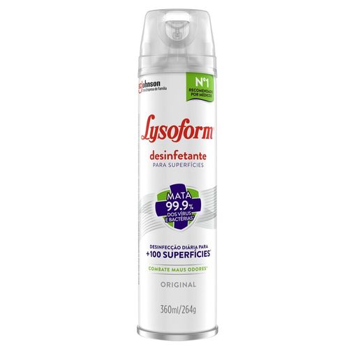 Desinfetante-Aerossol-Lysoform-Original-360ml Desinfetante-Aerossol-Lysoform-Original-360ml