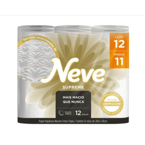 Papel-Higienico-Folha-Tripla-Neutro-Neve-Supreme-20m-Pacote-Leve-12-Pague-11-Unidades