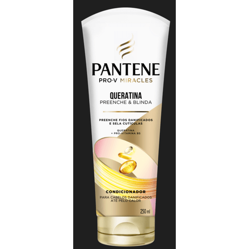 Condicionador-Queratina-e-Pro-Vitamina-B5-Pantene-Pro-V-Miracles-Queratina-Preenche---Blinda-Bisnaga-250ml