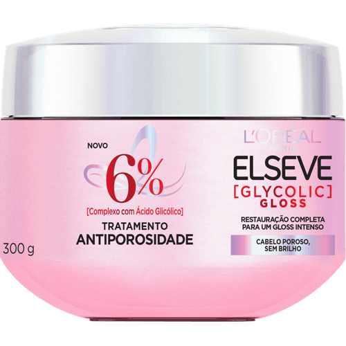 Tratamento-Antiporosidade-L-Oreal-Paris-Elseve-Glycolic-Gloss-300G