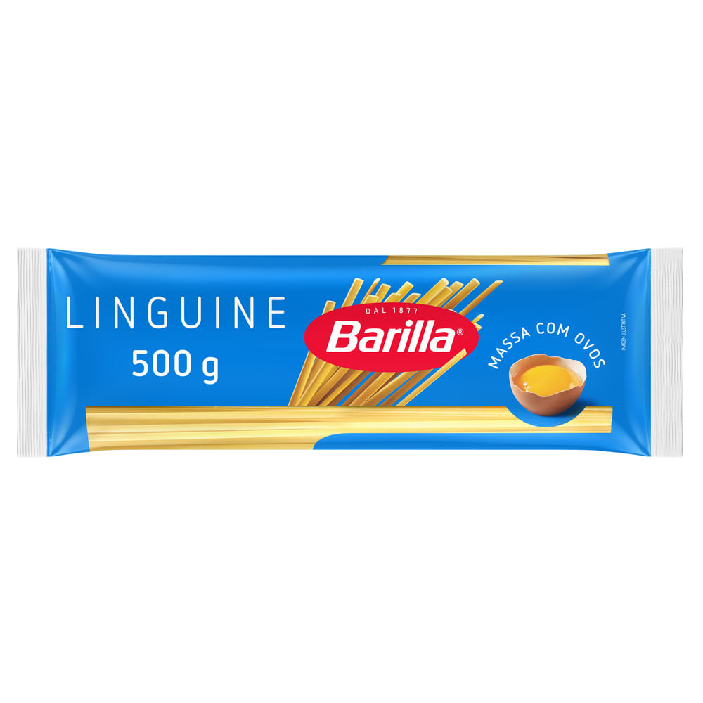 Macarrão com Ovos Linguine Barilla Pacote 500g
