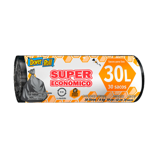 Saco-para-Lixo-30l-Dover-Roll-Super-Economico-30-Unidades Saco-para-Lixo-30l-Dover-Roll-Super-Economico-30-Unidades