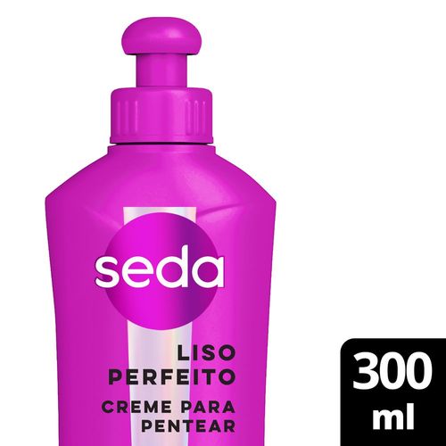 Creme para Pentear Tecnologia Seladora de Lisos Seda Cocriações Liso Perfeito Frasco 300ml