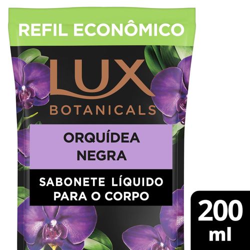 Sabonete Líquido Orquídea Negra Lux Botanicals Sachê 200ml Refil