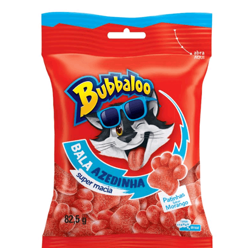 Bala-Macia-Bubbaloo-Morango-Azedinha-825g