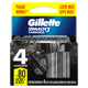 Carga-de-Aparelho-para-Barbear-Gillette-Mach3-Carbono-4-Unidades-Leve-Mais-Pague-Menos