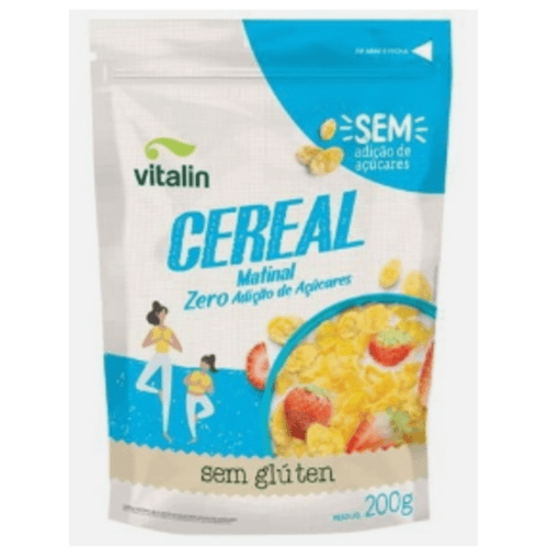 Cereal-Matinal-de-Flocos-de-Milho-Tradicional-Zero-Lactose-sem-Adicao-de-Acucar-Vitalin-Pouch-200g