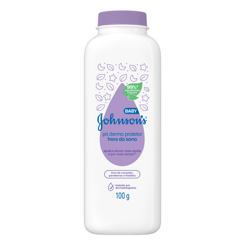 Talco-Dermo-Protetor-Johnson-s-Baby-Hora-do-Sono-Frasco-100g