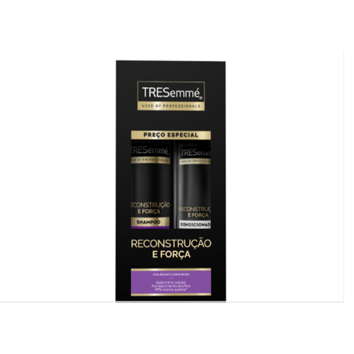 Kit-Shampoo-350ml---Condicionador-175ml-Colageno-e-Arginina-Tresemme-Reconstrucao-e-Forca-Preco-Especial