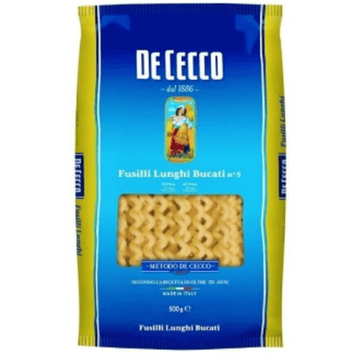 Massa-Italiana-Fusilli-De-Cecco-500g
