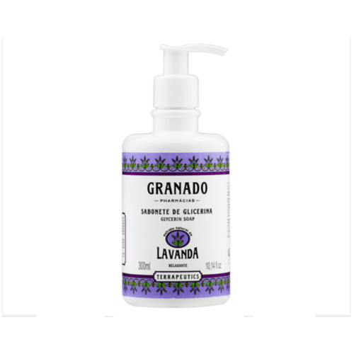 Sabonete-Liquido-de-Glicerina-Extrato-Natural-de-Lavanda-Relaxante-Granado-Terrapeutics-Frasco-300ml