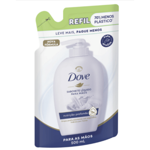 Sabonete-Liquido-para-as-Maos-Dove-Nutricao-Profunda-Sache-500ml-Tamanho-Familia-Refil