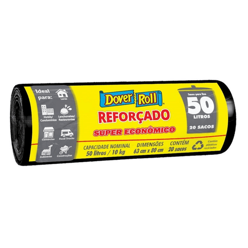 Saco-para-Lixo-Reforcado-50l-Dover-Roll-Super-Economico-20-Unidades