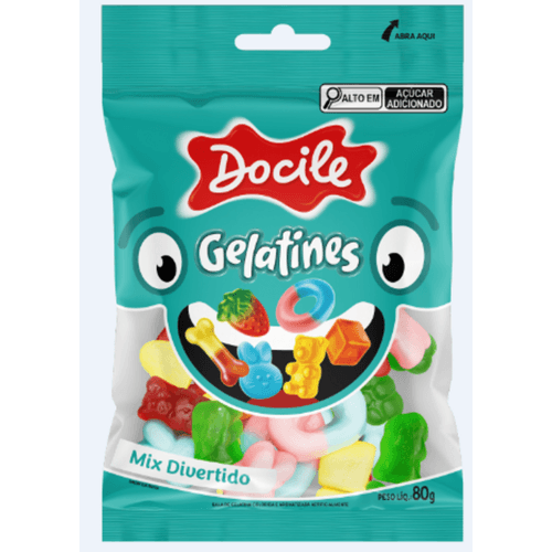 Bala-de-Gelatina-Mix-Divertido-Frutas-Vermelhas-Blueberry-Laranja-Abacaxi-e-Morango-Docile-Gelatines-Pacote-80g