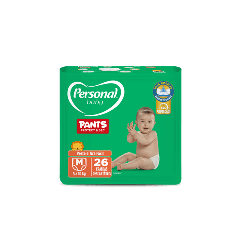 FRALDA-PERSONAL-BABY-PANTS-PROTECT---SEC-MEGA-ABSORCAO-ATE-12HORAS-DE-PROTECAO-VESTE-E-TIRA-FACIL-M-26-UNIDADES