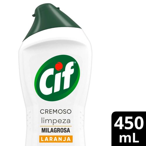 Saponáceo Cremoso Multiuso Laranja Limpeza Milagrosa Cif Squeeze 450ml
