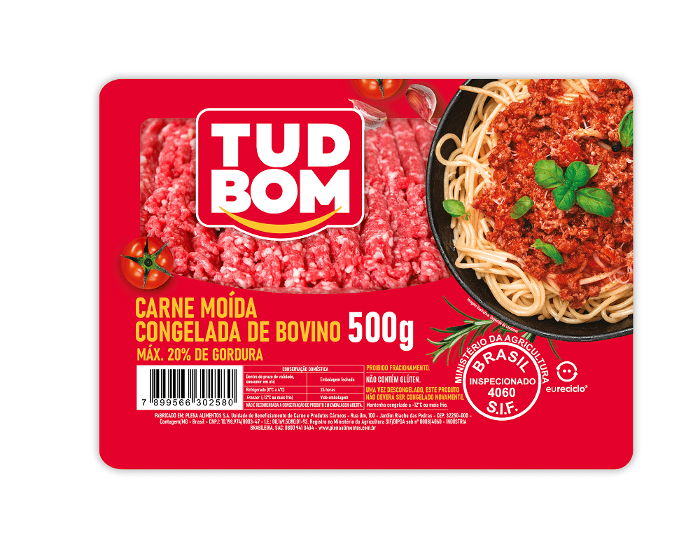 Carne Moída Tudbom Congelada 500g