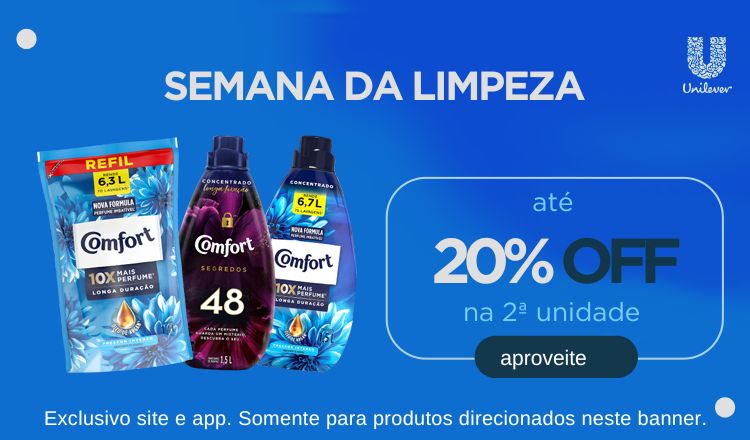 Amaciante Comfort Concentrado 20% na 2ª unidade19/07