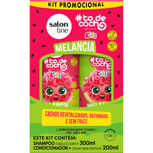 KIT-SALON-T-DCACHO-SH-CO-300-200ML-KIDS-MELANCIA KIT-SALON-T-DCACHO-SH-CO-300-200ML-KIDS-MELANCIA