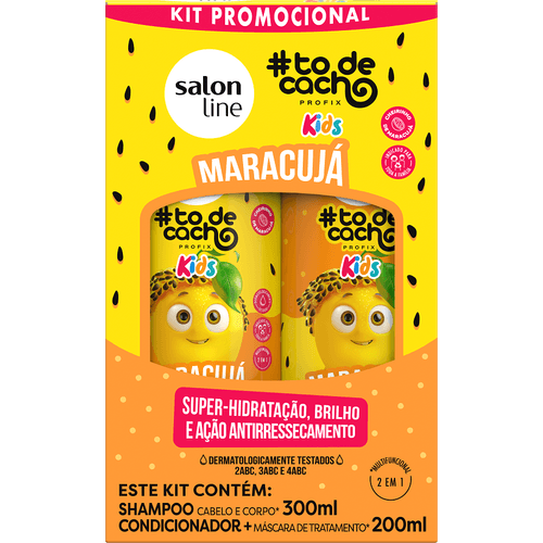 KIT-SALON-T-DCACHO-SH-CO-300-200ML-KIDS-MARACUJA KIT-SALON-T-DCACHO-SH-CO-300-200ML-KIDS-MARACUJA