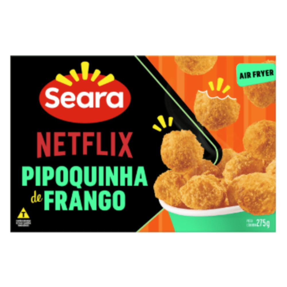 Pipoquinha de Frango Congelado Netflix & Seara 275g