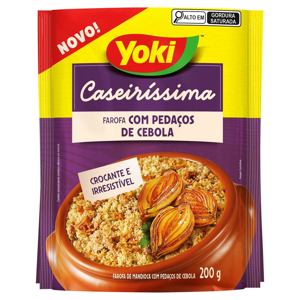Farofa com Pedaços de Cebola Yoki 200g