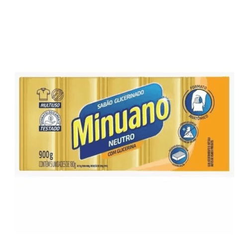 Sabao-em-Barra--Glicerina-Minuano-5x180g Sabao-em-Barra--Glicerina-Minuano-5x180g