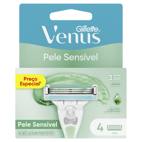 Carga-para-Aparelho-de-Depilar-Gillette-Venus-Pele-Sensivel-–-4-unidades Carga-para-Aparelho-de-Depilar-Gillette-Venus-Pele-Sensivel-–-4-unidades