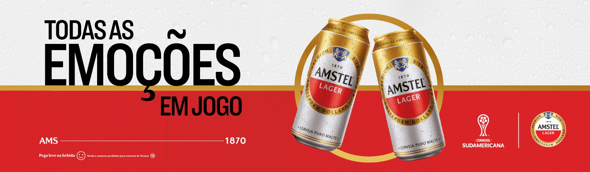 Amstel Todas as Emoções em Jogo - Institucional até 21/07