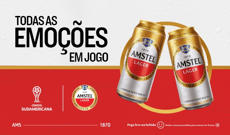 Amstel Todas as Emoções em Jogo - Institucional até 21/07