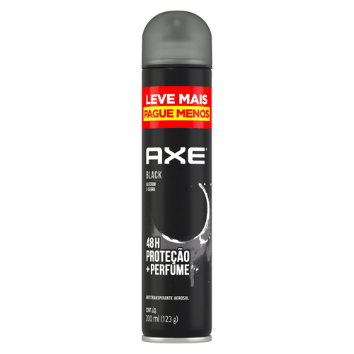 Antitranspirante-Aerossol-Alecrim-e-Cedro-48h-Axe-Black-200ml-Spray-Leve-Mais-Pague-Menos Antitranspirante-Aerossol-Alecrim-e-Cedro-48h-Axe-Black-200ml-Spray-Leve-Mais-Pague-Menos