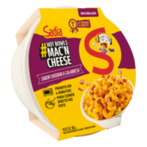 Mac-n-Cheese-Cheddar-Calabresa-Sadia-Pote-300G Mac-n-Cheese-Cheddar-Calabresa-Sadia-Pote-300G