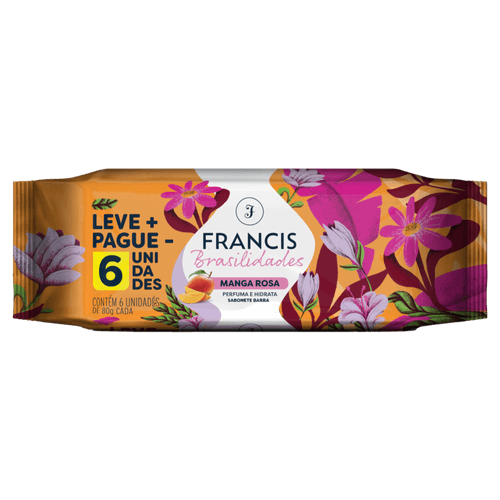 SAB-FRANCIS-BRASILIDADESLARANJA-6X80G SAB-FRANCIS-BRASILIDADESLARANJA-6X80G