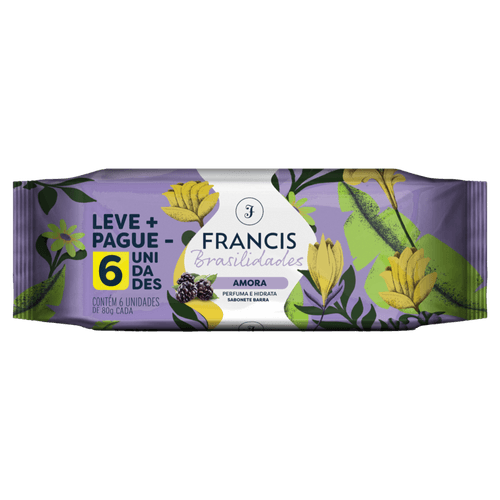 SAB-FRANCIS-BRASILIDADES-ROXO--6X80G SAB-FRANCIS-BRASILIDADES-ROXO--6X80G