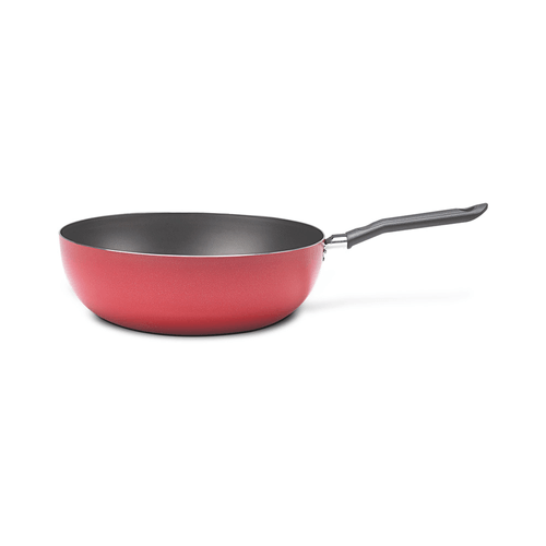 FRIGIDEIRA-WOK-FUN-BRINOX-24CM-CEREJA FRIGIDEIRA-WOK-FUN-BRINOX-24CM-CEREJA