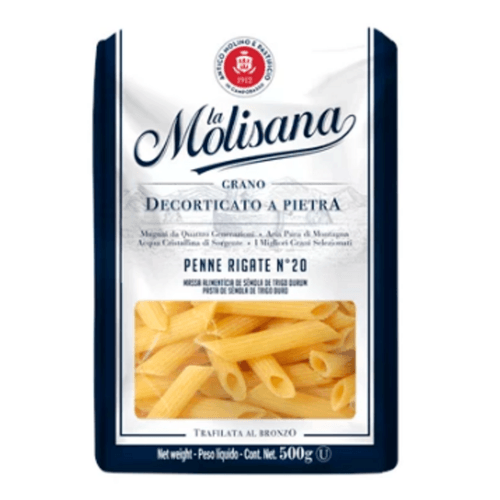 Macarrao-de-Semola-de-Trigo-Durum-Trafilata-al-Bronzo-Penne-Rigate-20-La-Molisana-Pacote-500g Macarrao-de-Semola-de-Trigo-Durum-Trafilata-al-Bronzo-Penne-Rigate-20-La-Molisana-Pacote-500g