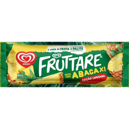 Picole-Abacaxi-Kibon-Fruttare-Pacote-59g-Edicao-Limitada Picole-Abacaxi-Kibon-Fruttare-Pacote-59g-Edicao-Limitada