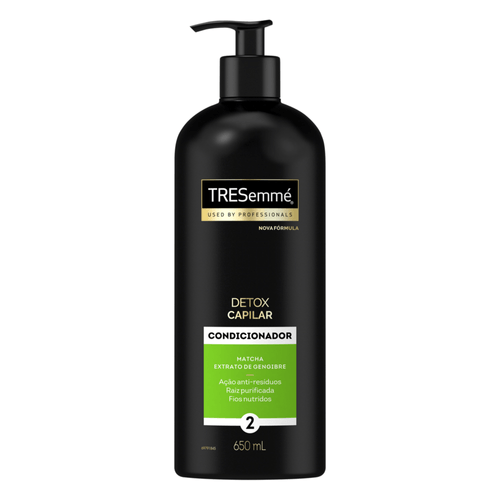 Condicionador-Matcha-e-Extrato-de-Gengibre-Tresemme-Detox-Capilar-Frasco-650ml Condicionador-Matcha-e-Extrato-de-Gengibre-Tresemme-Detox-Capilar-Frasco-650ml