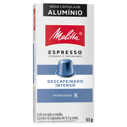 CAPSULA-CAFE-ESPRESSO-MELITTA-53G-10UN-DESCAFEINADO-ESPRESSO CAPSULA-CAFE-ESPRESSO-MELITTA-53G-10UN-DESCAFEINADO-ESPRESSO