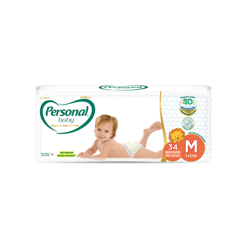 Fralda-Personal-Baby-Premium-Protection-M-34-unidades Fralda-Personal-Baby-Premium-Protection-M-34-unidades