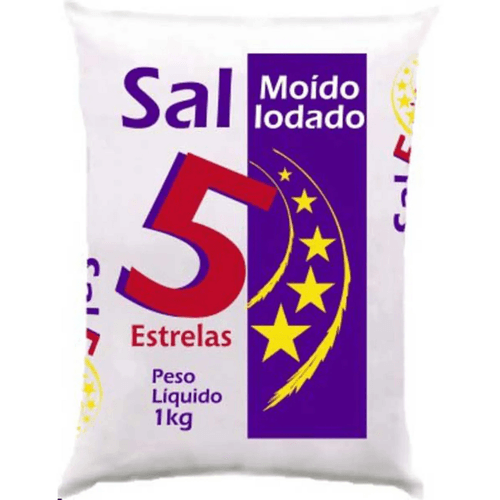 Sal-Refinado-Cinco-Estrelas-1kg Sal-Refinado-Cinco-Estrelas-1kg
