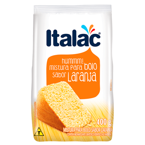 Mistura-Para-Bolo-Sabor-Laranja-ITALAC-Pacote-400g Mistura-Para-Bolo-Sabor-Laranja-ITALAC-Pacote-400g