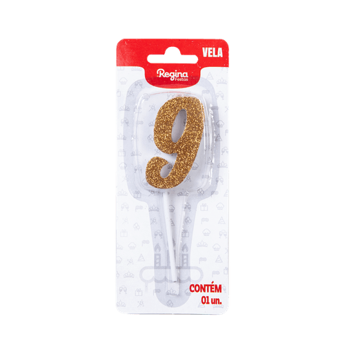 VELA-REGINA-1UN-PICK-GLITTER-DOURADA-NUMERO-9 VELA-REGINA-1UN-PICK-GLITTER-DOURADA-NUMERO-9