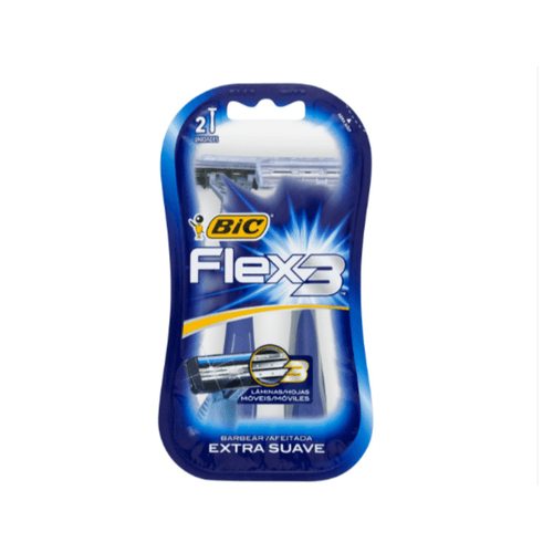 Aparelho-Descartavel-para-Barbear-Extra-Suave-Cabo-Antiderrapante-Bic-Flex-3-2-Unidades Aparelho-Descartavel-para-Barbear-Extra-Suave-Cabo-Antiderrapante-Bic-Flex-3-2-Unidades