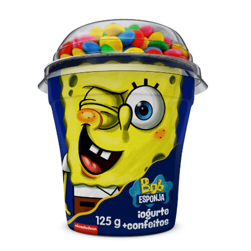 Iogurte-Creme-Tradicional-com-Confeito-Bob-Esponja-Elege-Copo-125g Iogurte-Creme-Tradicional-com-Confeito-Bob-Esponja-Elege-Copo-125g