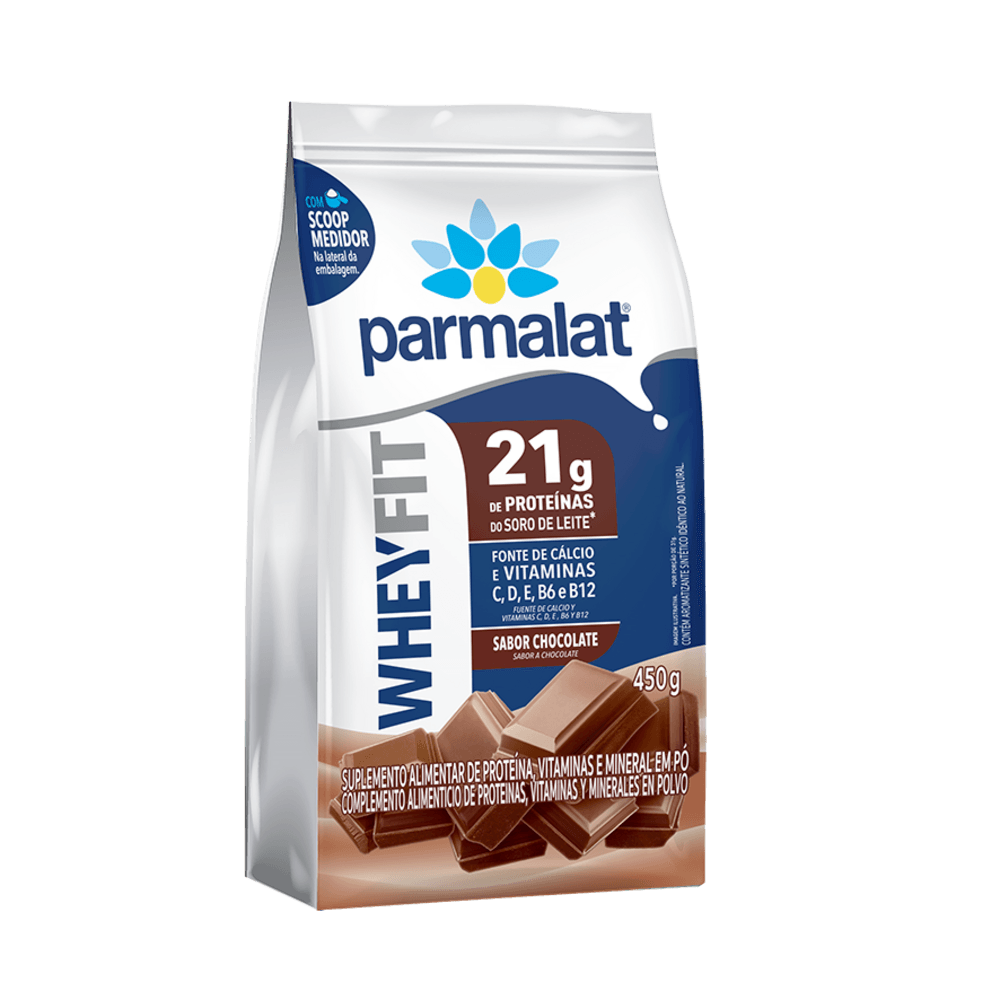 SUPLEM WHEY PROTEIN PARMALAT 450G CHOC