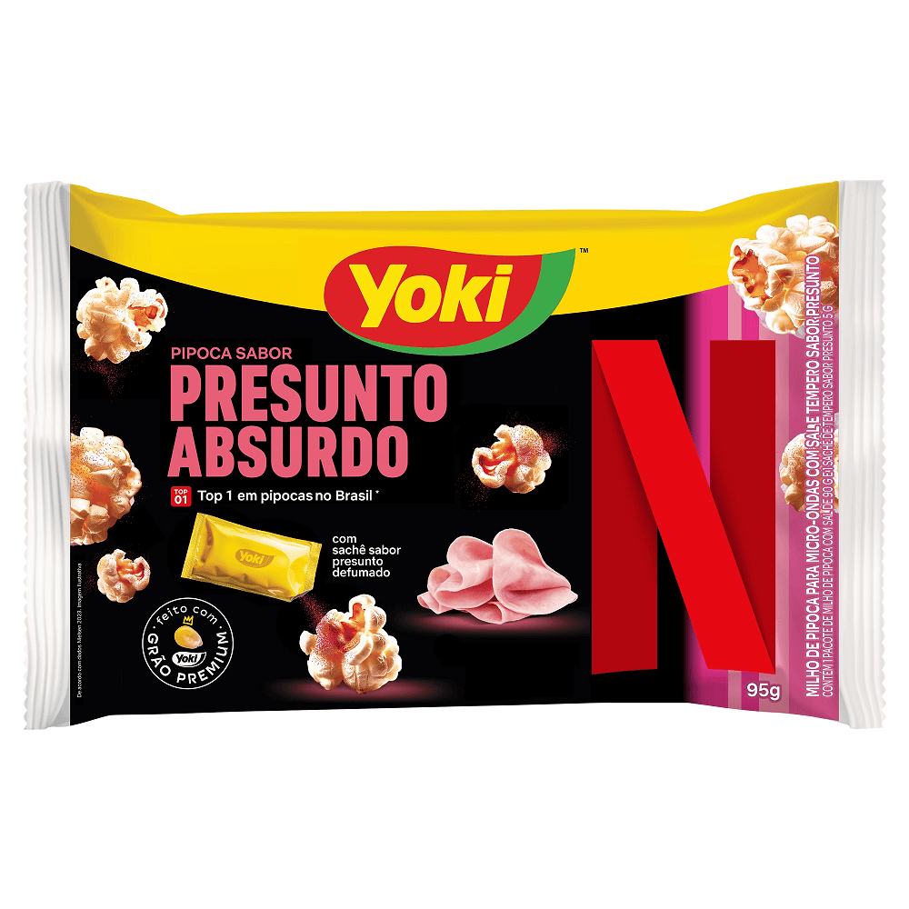 POP CORN MICRO YOKI 95G - PRESUNTO DEFUMADO
