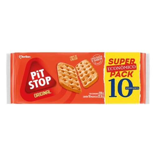 BISC-SALG-MARILAN-PIT-STOP-228G-PACK-C-10 BISC-SALG-MARILAN-PIT-STOP-228G-PACK-C-10