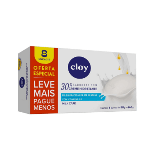 PACK-SABONETE--HIDRATANTE-VEGETAL-MILK-CARE-CLOY---CX-08-640-G PACK-SABONETE--HIDRATANTE-VEGETAL-MILK-CARE-CLOY---CX-08-640-G